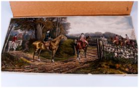 Fores Hand Coloured Hunting Print. Engraved by H. Papprill, Painted by F. Cecil, Boult Published.