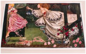 Eleanor Fortesche. Brick Dale Print ' Youth and The Lady ' Unframed. Size 11 x 16 Inches.