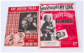 Vintage Sheet Music - Shirley Temple In Stowaway, The Scotch Polka, Ribton and Richards.