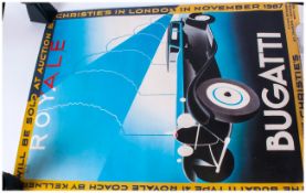 Poster, Royal Bugatti To Be Sold At Christies Auction, London, November 1987. the Bugatti Type 41