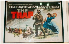 Vintage Poster ' The Trap '. Starring Oliver Reed and Rita Tushingham. Printed By Stafford & Co,