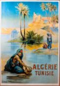Poster, Algerie Tunise Cornille & Serre Impremeurs Affiches Simili Aquarelle Areliers, F.Hugo D'