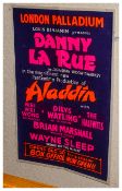 Poster, Danny LA Rue At The London Palladium In Aladdin, with the half wits and Wayne Sleeps folded,