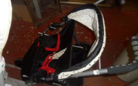 Dolls 3 Wheel Double Buggy.