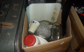 Box of Assorted Kitchen Items.