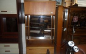 Wooden Dresser Unit - 3 Drawers, Mirror and Overhead Cupboard.