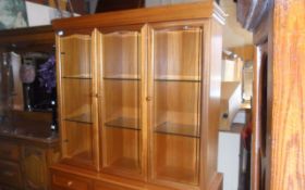 Light Wooden Wall Unit.