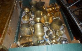 Box of Brass Items.