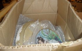 Box of Assorted Ceramics and Glass ware.