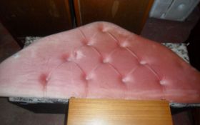 Pink Material Single Head Board.