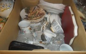 Box of Assorted Ceramics and Collectable's.