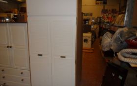 Double Wardrobe with Top Storage.