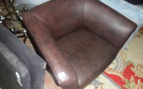 Leather Modern Chair.
