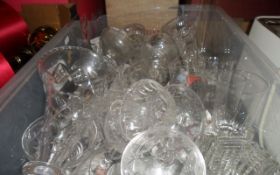 Box of Assorted Glassware.