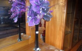 Glass Vase with Modern Flower Display.