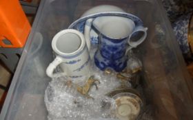 Assorted Collection of Ceramics and Brass ware.