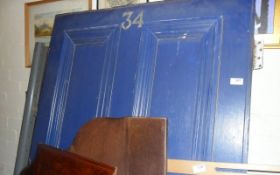 Blue Wooden Front Door.