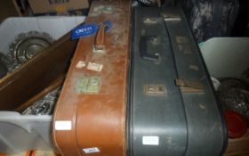 2 Old Fashioned Suitcases.