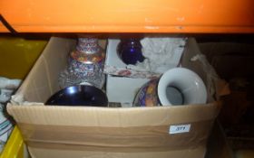 Box of Assorted Ceramics.