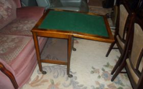 Wooden Serving Trolley on Wheels.