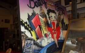 Betty Boop on Canvas.