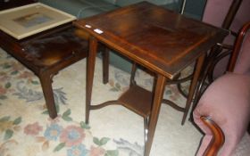 Square Wooden Side Coffee Table.