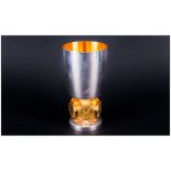 Stuart Devlin Fine Limited & Numbered Edition Silver & Silver Gilt Bristol 600 Goblet, for the