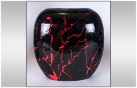 Carlton Ware Hand Painted ''Magma'' Vase - Signed to base, approx 8 inches in height.