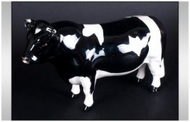 Beswick Farm Animal Figure ' Friesian Bull ' C H Coddington, Hilt Bar. Model Num.1439. Designer A.