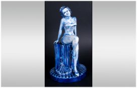 Kevin Francis Hand Made and Hand Painted Figurine of Marilyn Monroe In Blue. Mint Condition.