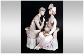 Lladro Figure ' You and Me ' Model Num.4830. Issued 1972-1979. Height 10.5 Inches. Mint Condition.
