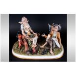 Capodimonte Fine Early and Signed Ltd Edition and Numbered Porcelain Group Figure. No.242 of 300