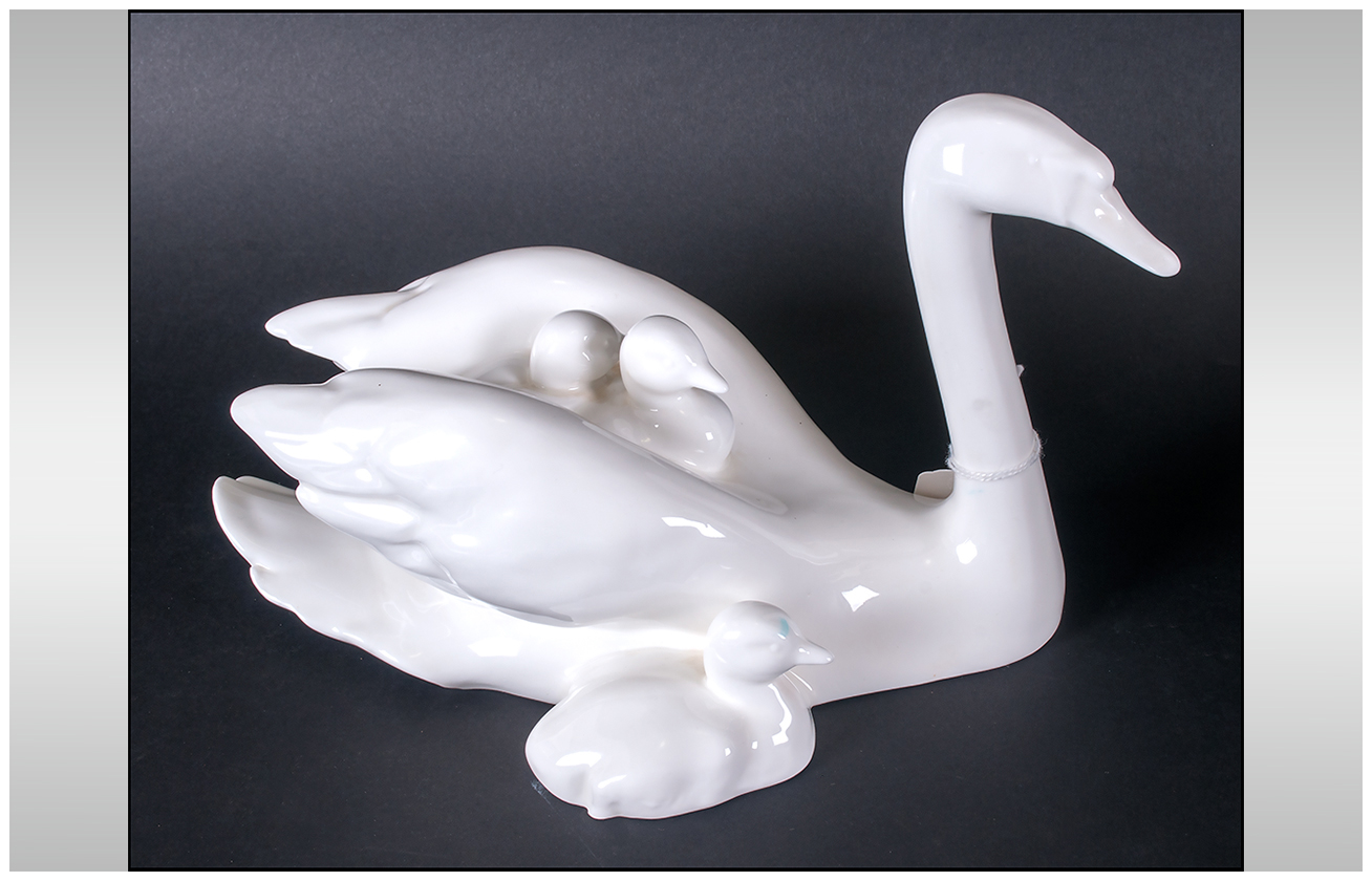 Royal Doulton Images of Nature Figurine ' Swan and ' Motherly