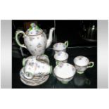 Crown Staffordshire Coffee Set - Includes 6 cups, 6 saucers, milk jug, sugar bowl and coffee pot.