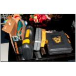 Assortment Of Various Tools. Including JCB Screw Driver Set, JCB Chisel Set, JCB Pliers Set, Black &