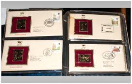 First Day Cover Album ''22ct Golden Replicas Of British Stamps''