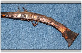 Flintlock Rifle, 18th/19thC Elements With Later Parts, Middle Eastern Possibly Afhgan, Length 62