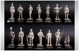 Royal Hampshire Silver Plated on Bronze Military Figures. Individually Cast and Hand Finished By