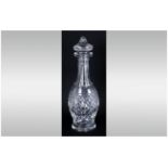 Waterford - Quality Cut Crystal Colleen Decanter ' Boyne ' Pattern. Waterford Mark to Base. Stands