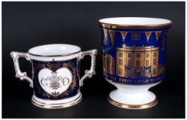 Royal Crown Derby Ltd and Numbered Edition Two Handle Loving Cup, To Celebrate The Marriage of The