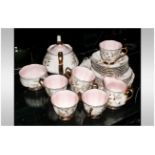 Royal Albert ''Braemar'' Tea Set - Includes tea pot, 6 cups, 6 saucers, 6 side plates, sugar bowl,