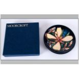 Moorcroft Members Collection Club Only - Coaster / Pin Dish ' Panache ' Pattern. Designer Sian