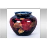 Moorcroft Global Shaped Small Vase ' Pomegranates and Berries ' Design. c.1930's. 2.75 Inches