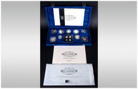 The Royal Mint ''The United Kingdom Millennium Silver Collection'' Collection Of 13 Silver Proof