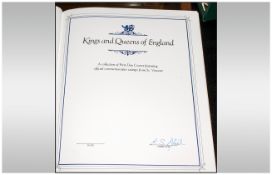 First Day Cover Album ''Kings And Queens Of England''