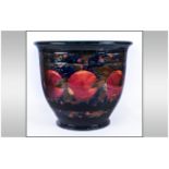 William Moorcroft Signed Very Large Jardiniere ' Pomegranates and Berries ' Pattern. c.1920's.