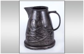 Arts and Crafts Tudric Pewter Jug by Archibald Knox for Liberty & Co, c.1902. Marked Tudric 0958.