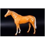 Beswick Large Racehorse Figure 'Palomino' Colourway model number 1564. Designer A.Gredington. 11.
