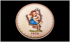 M. J. Hummel 6th Annual Plate, Date 1976 ' Spring ' Number 269. Hand Painted and Hand Crafted.