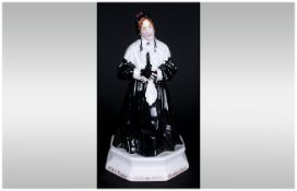 Royal Doulton Early Figurine ' Charley's Aunt ' HN.35. Designer A. Toft. Issued 1913-1936. Height